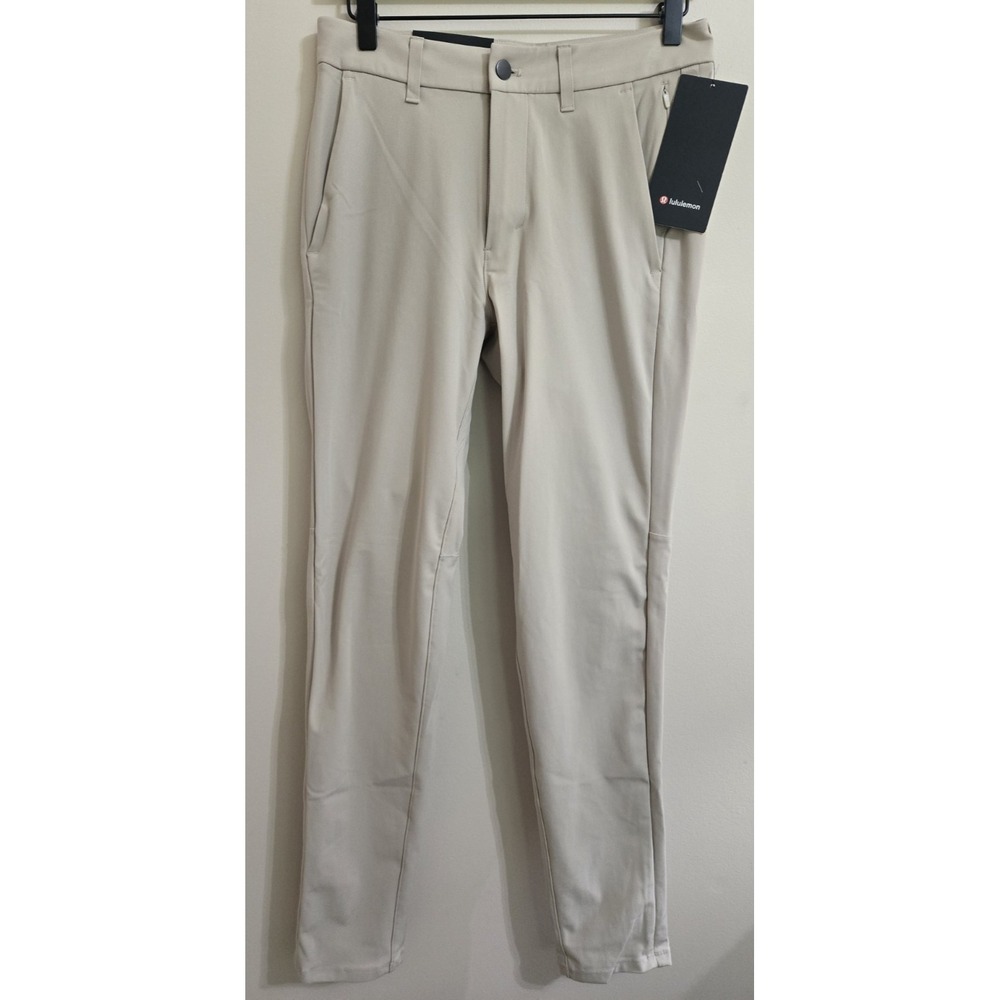 Lululemon Commission Pant Slim Warpstreme Trench Khaki 28x32 LM5AF2S Mens Chino